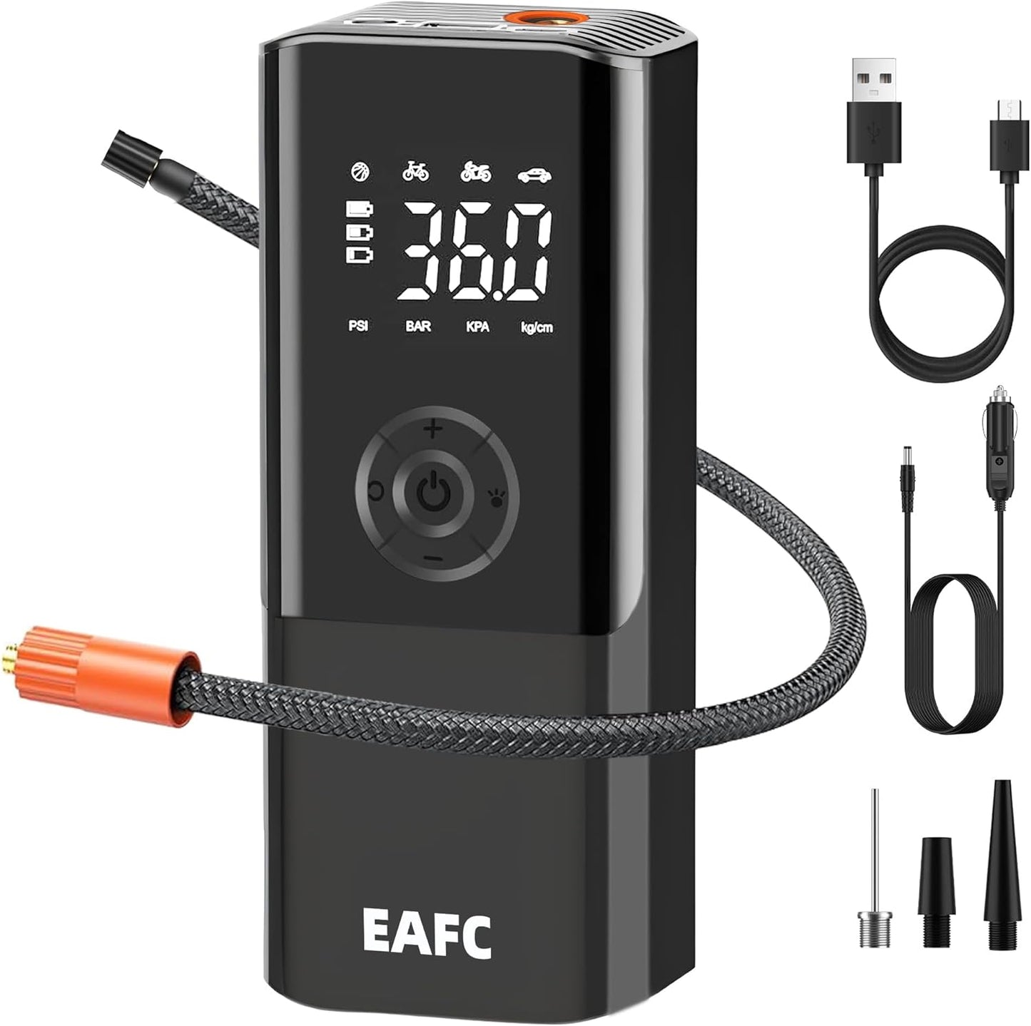 Tire Inflator EAFC Car Air Compressor with Digital Pressure Gauge150PSI