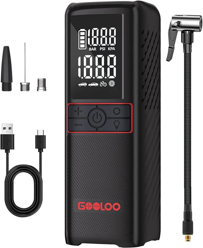 GOOLOO GT160 Tire Inflator Portable Air Compressor, 2X Faster-160PSI