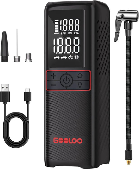 GOOLOO GT160 Tire Inflator Portable Air Compressor, 2X Faster-160PSI