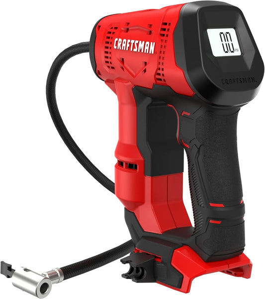 CRAFTSMAN V20 Cordless Inflator for Tires and Balls,PSI of 150(CMCE521B