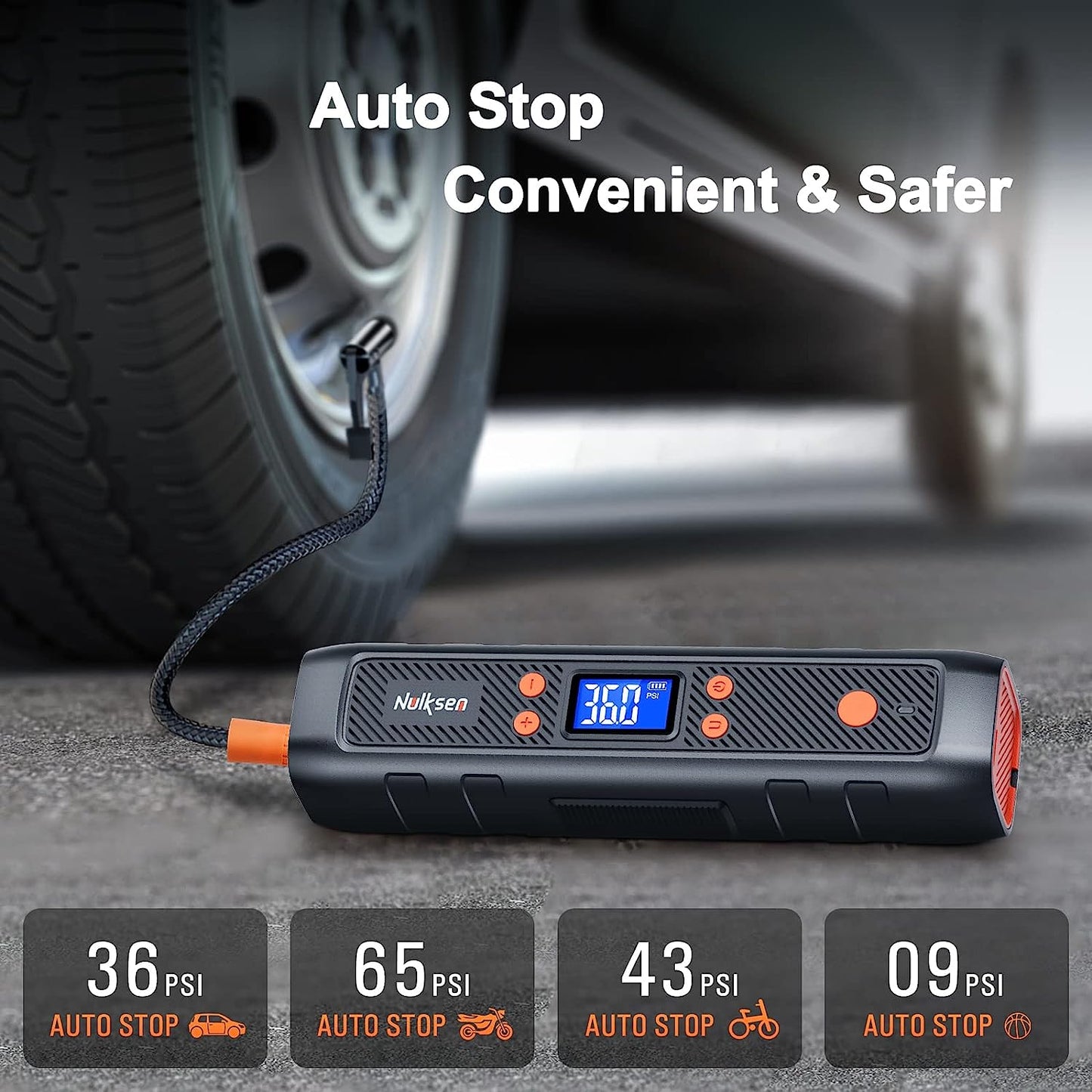 Tire Inflator Portable Compressor for Car Tires-150PSI Cordless Air