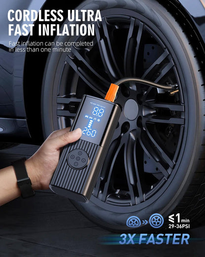 Tire Inflator Portable Air Compressor - 180PSI & 20000mAh  Air Pump