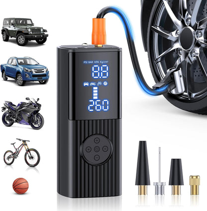 Tire Inflator Portable Air Compressor - 180PSI & 20000mAh  Air Pump