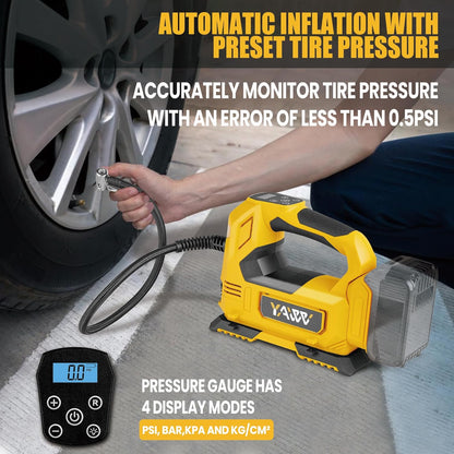 Cordless Tire Inflator Air Compressor for Dewalt 20V Max Battery, 160