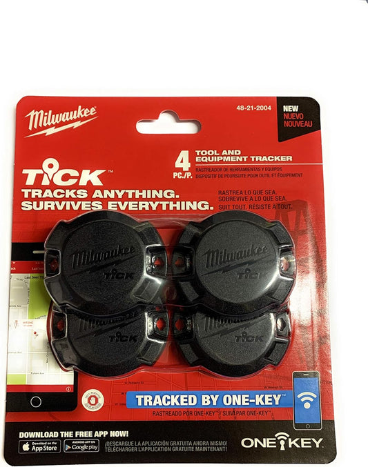Milwaukee 48-21-2004 One-Key Tick Tool and Equipment Tracker (4 pack)